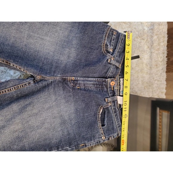 Old Navy Women's Blue Denim Cotton Mid Rise Regular Stretch Jeans Pants Size 8 - Picture 11 of 12